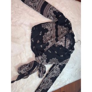 Prettylittlething Satin Wrap Blouse